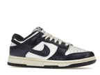 Nike Dunk Low Vintage Navy Womens - White/Midnight Navy-Coconut Milk - FN7197-100 - 03