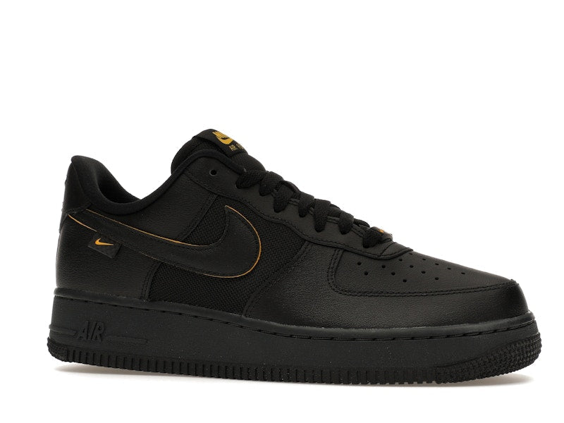 Nike Air Force 1 Low '07 Ballistic Mesh Black University Gold, vista a 360 gradi 3 di 36