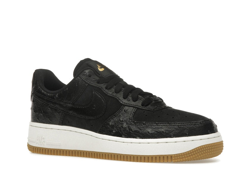 Nike Air Force 1 Low '07 Black Ostrich Gum (Women's), vista a 360 gradi 4 di 36