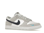 Nike Dunk Low White Grey Navy Aqua Mini Swoosh