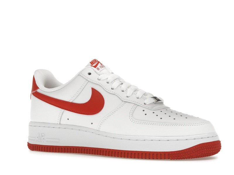 Nike Air Force 1 07 Dragon Red - White/White/Dragon Red - FJ4146-106 - 04