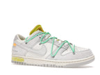 Nike Dunk Low Off White Lot 14 - Sail/Neutral Grey-Electro Green - DJ0950-106 - 04