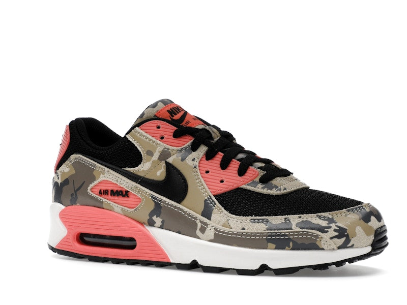 Nike Air Max 90 Premium Magic Ember Camo - Light Khaki/Black/Magic Ember/Mink Brown/Medium Ash/Parachute Beige - IF1721-200 - 04