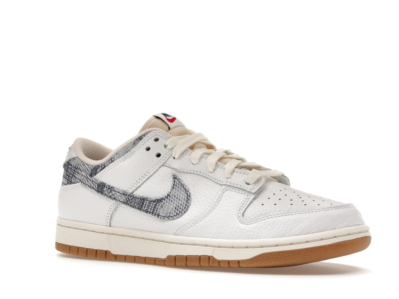 Nike Dunk Low Washed Denim White Midnight Navy - White/Midnight Navy-Gym Red-Sail - FN6881-100 - 04