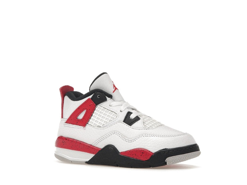 Air Jordan 4 Retro Red Cement (TD) - White/Fire Red/Black/Neutral Grey - BQ7670-161 - 04