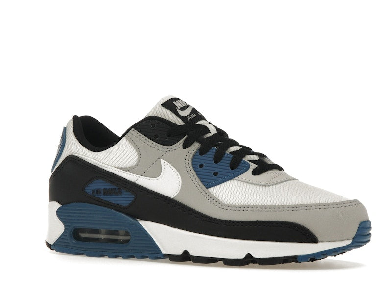 Nike Air Max 90 Black Industrial Blue - Light Smoke Grey/Black/Industrial Blue/Summit White - FB9658-002 - 04