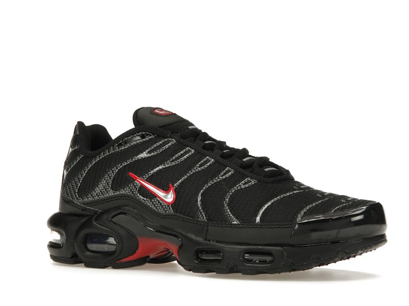 Nike Air Max Plus Black University Red Metallic Silver