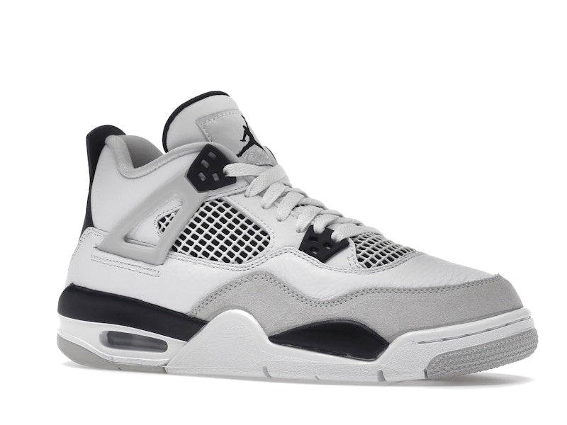 Air Jordan 4 Retro Military Black (GS) - White/Black-Neutral Grey - air-jordan-4-retro-military-black-gs - 04