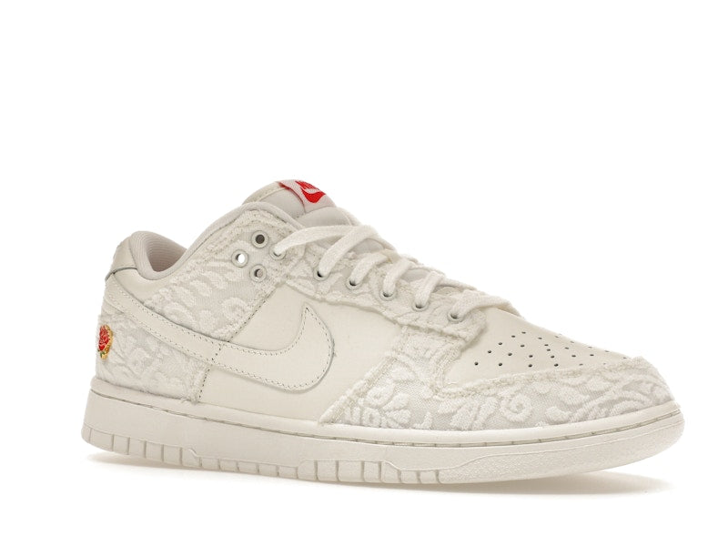 Nike Dunk Low Give Her Flowers Womens - Sail/University Red-Medium Soft Pink - FZ3775-133 - 04