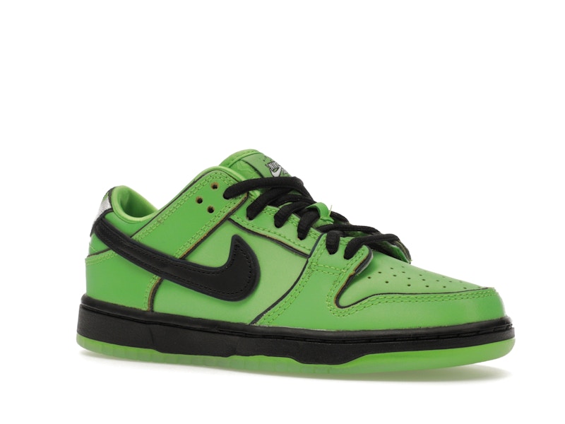 Nike Sb Dunk Low The Powerpuff Girls Buttercup (PS) - Mean Green/Black/Lotus Pink - FZ8832-300 - 04