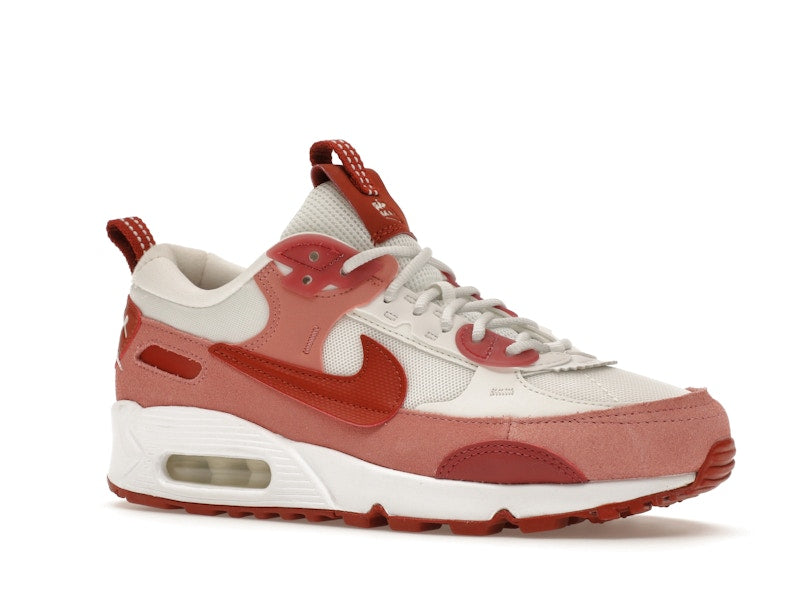 Nike Air Max 90 Futura Red Stardust Womens - Red Stardust/Summit White/Campfire Orange/Rugged Orange - FQ8881-618 - 04