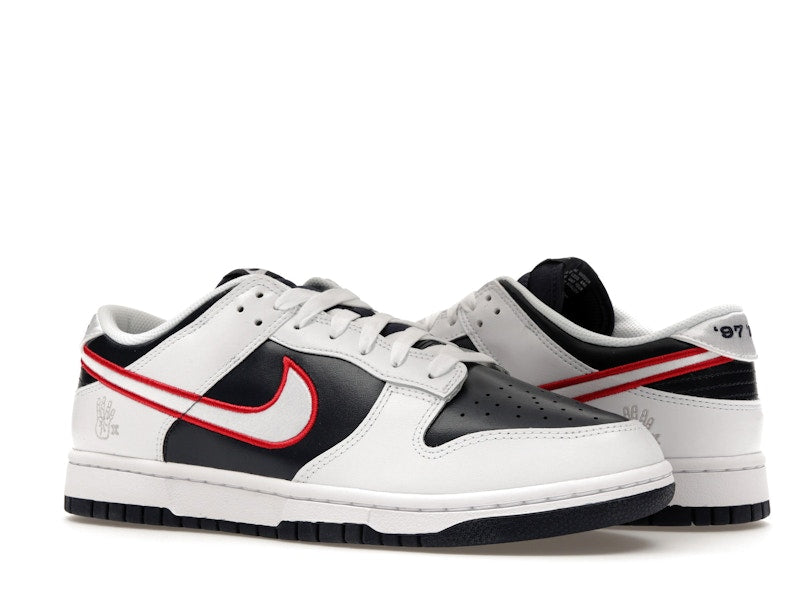 Nike Dunk Low Houston Comets Four Peat Womens - White/Obsidian/Wolf Grey/University Red - DZ2780-100 - 04