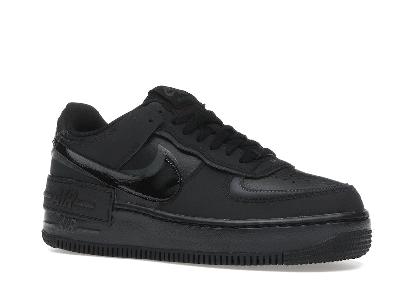 Nike Air Force 1 Low Shadow Triple Black Womens - Black/Anthracite/Velvet Brown/Black - FB7582-001 - 04