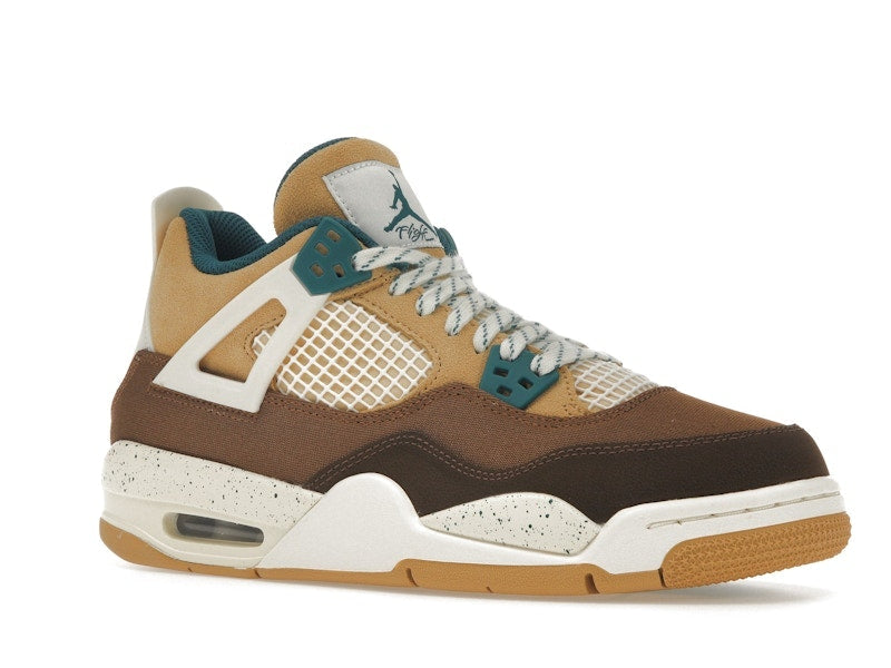 Air Jordan 4 Retro Cacao Wow (GS) - Cacao Wow/Geode Teal/Ale Brown/Twine/Sail/Luminous Green - FB2214-200 - 04