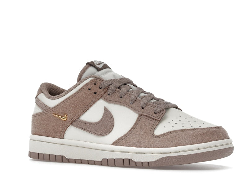 Nike Dunk Low Malt Gold Mini Swoosh Womens - Sail/Metallic Gold/White/Malt - IB4417-105 - 04