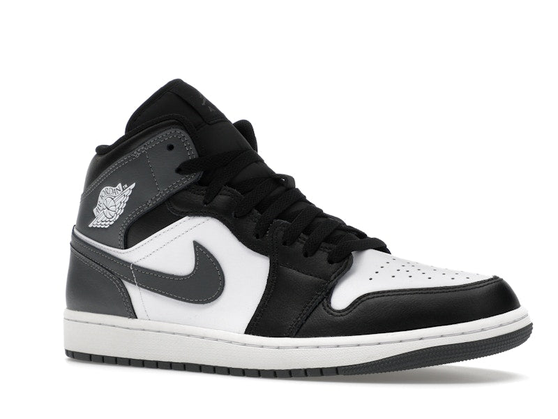 Air Jordan 1 Mid Black White Iron Grey