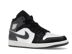 Air Jordan 1 Mid Black White Iron Grey