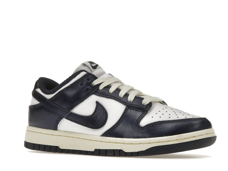Nike Dunk Low Vintage Navy Womens - White/Midnight Navy-Coconut Milk - FN7197-100 - 04