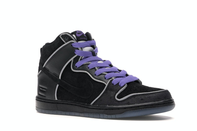 Nike SB Dunk High Black Purple Box