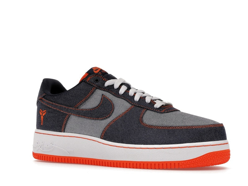 Nike Air Force 1 Low Protro Kobe Bryant Denim Obsidian Safety Orange