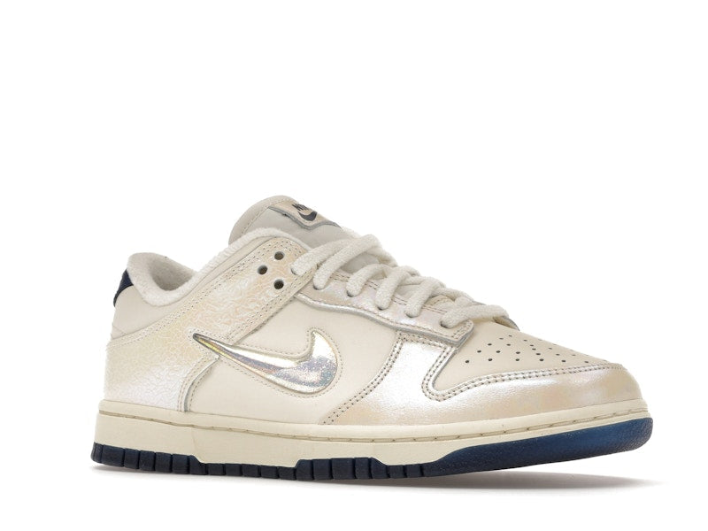 Nike Dunk Low Metallic Jewel Swoosh Sail Womens - Sail/Sail-Black - IM6571-027 - 04