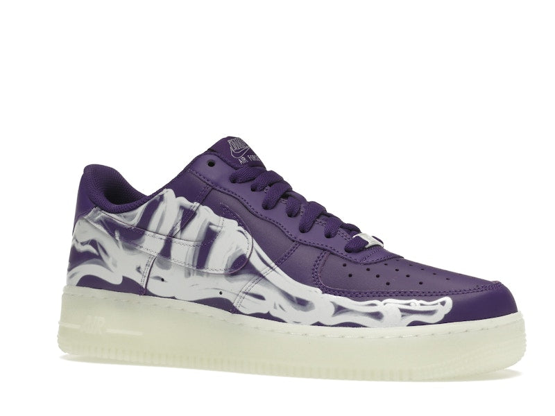 Nike Air Force 1 Low 07 Qs Purple Skeleton Halloween 2021 - Court Purple/Court Purple-White - CU8067-500 - 04