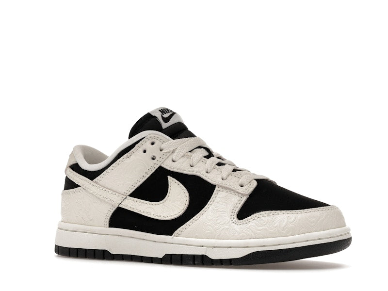 Nike Dunk Low Embossed Black Sail Womens - Black/Sail/Metallic Gold/Sail - IF3944-001 - 04
