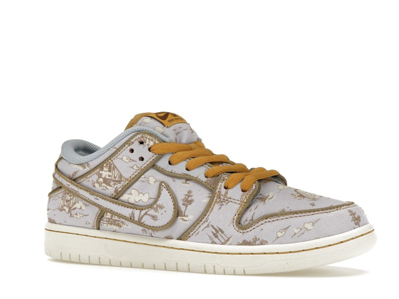 Nike SB Dunk Low Premium City of Style - Football Grey/Coconut Milk-Khaki-Flat Gold-Sail-Dragon Red - FN5880-001 - 04