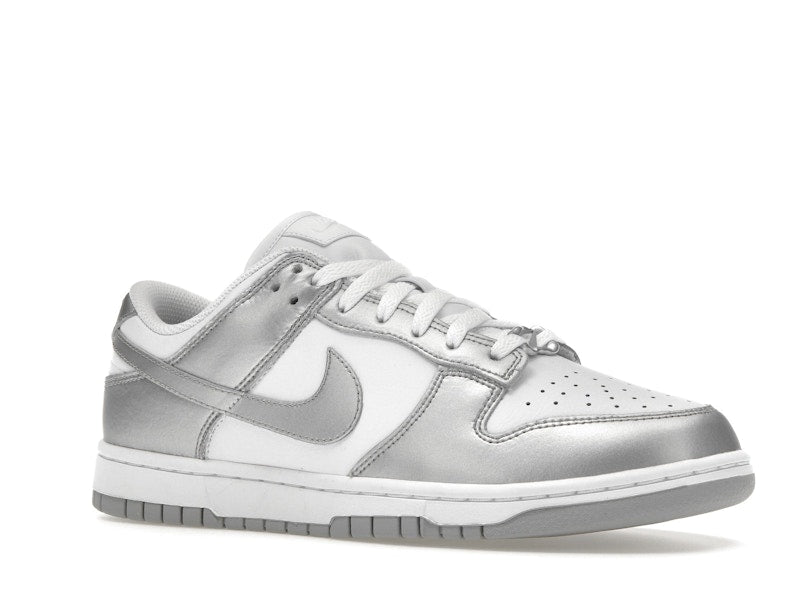 Nike Dunk Low Metallic Silver Womens - White/Metallic Silver/Blue Joy - FV1311-100 - 04
