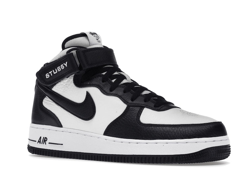 Nike Air Force 1 Mid Stussy Light Bone Black