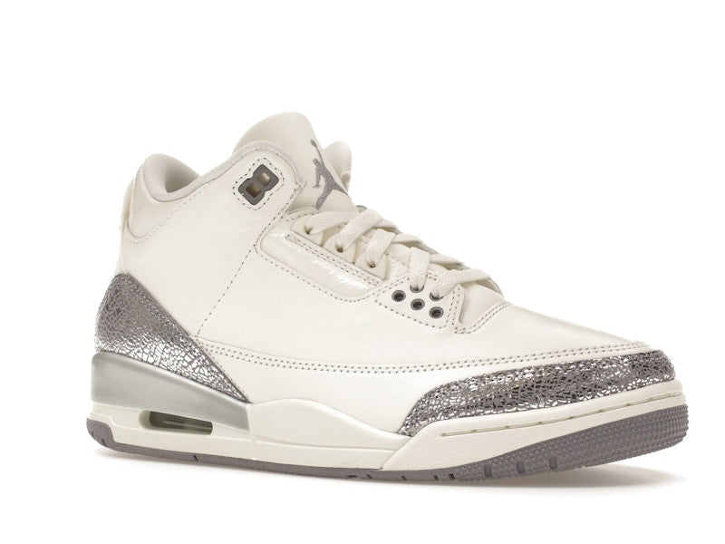 Air Jordan 3 Retro Sail Cement Grey, vista a 360 gradi 4 di 36