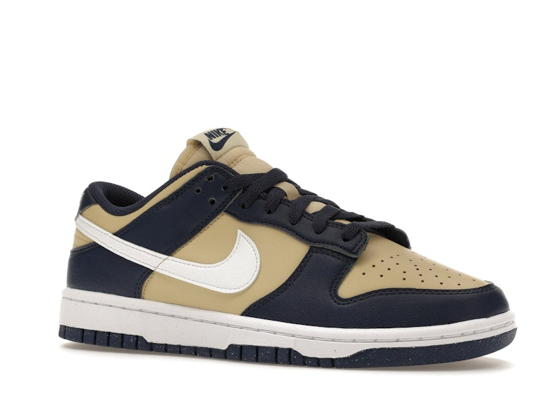Nike Dunk Low Next Nature Midnight Navy Gold (Women's), vista a 360 gradi 4 di 36