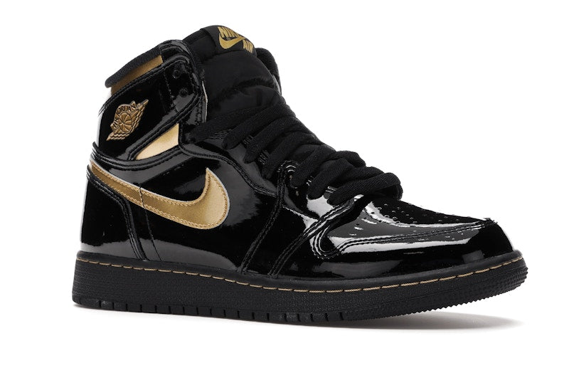 Air Jordan 1 Retro High Black Metallic Gold (2020) (GS)