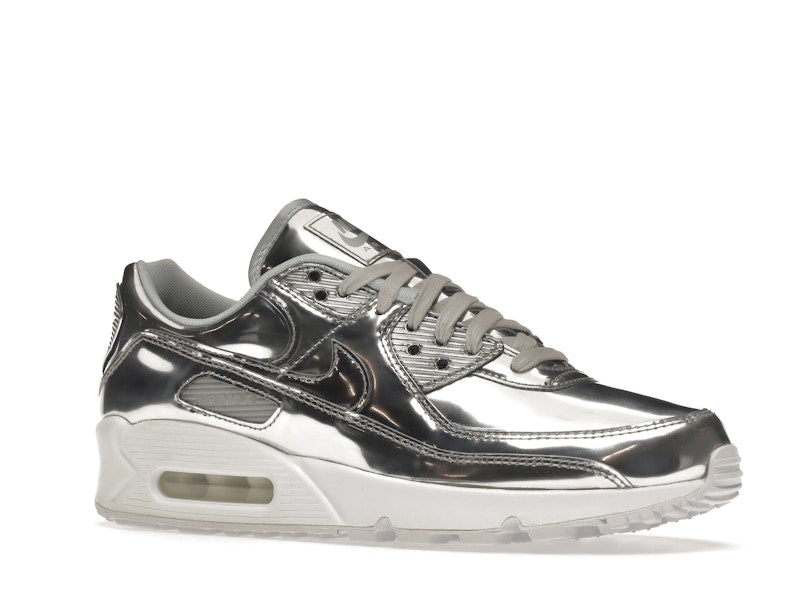Nike Air Max 90 Metallic Silver 2020 (W) - Metallic Silver/Metallic Silver-White - CQ6639-001 - 04