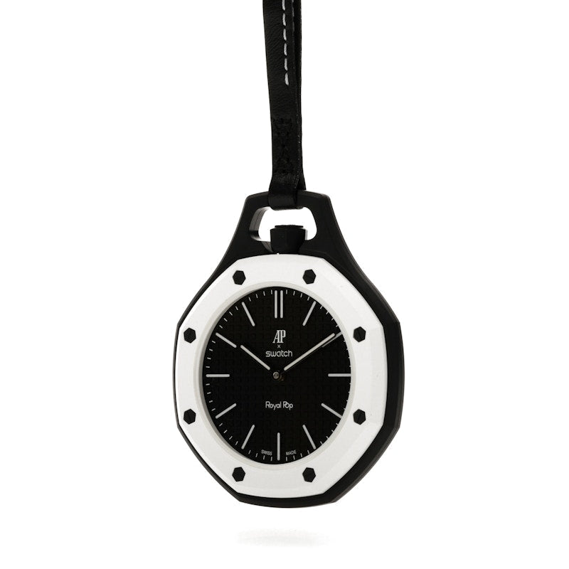 Swatch x Audemars Piguet AP Bioceramic Royal Pop Ocho Negro SSX03W101N, vista a 360 gradi 4 di 36