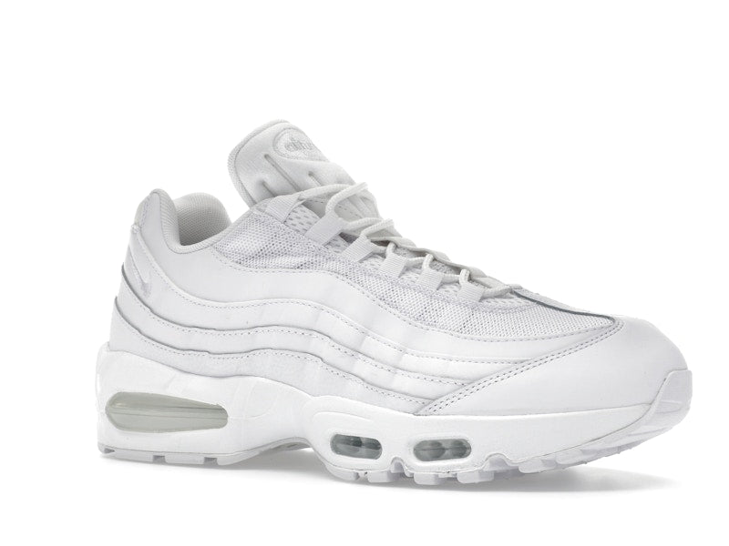 Nike Air Max 95 OG Big Bubble Triple White, vista a 360 gradi 4 di 36