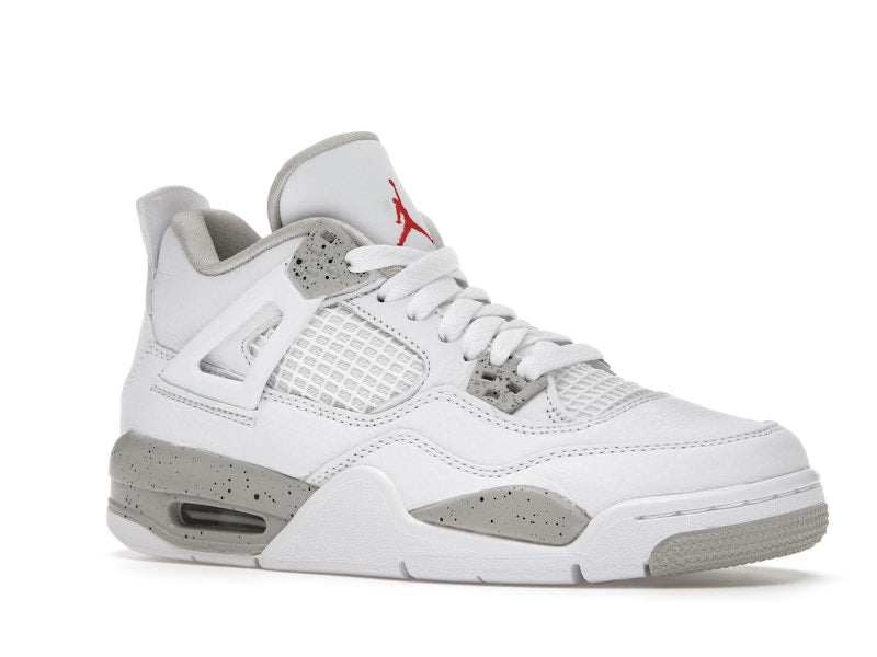 Air Jordan 4 Retro White Oreo 2021 (GS) - White/Tech Grey-Black-Fire Red - DJ4699-100 - 04
