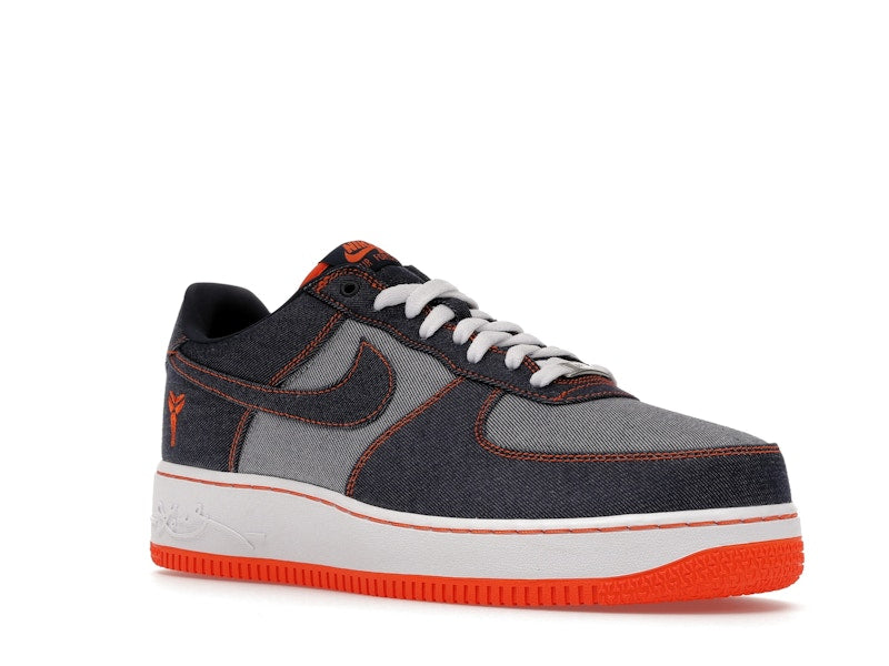 Nike Air Force 1 Low Protro Kobe Bryant Denim Obsidian Safety Orange