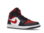 Air Jordan 1 Mid White Black Red (2022)
