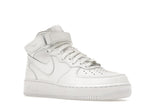 Nike Air Force 1 Mid Triple White (W) - White/White-White - DD9625-100/366731-100 - 05