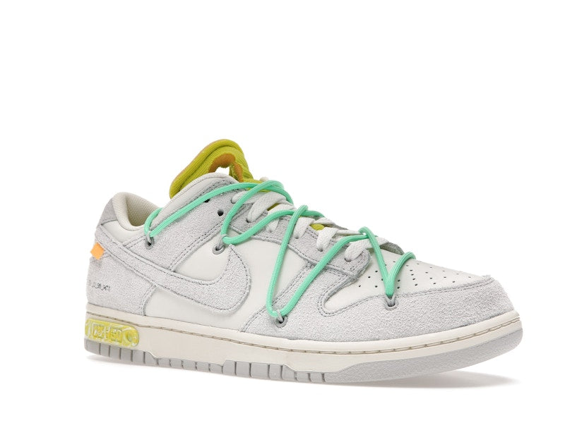 Nike Dunk Low Off White Lot 14 - Sail/Neutral Grey-Electro Green - DJ0950-106 - 05