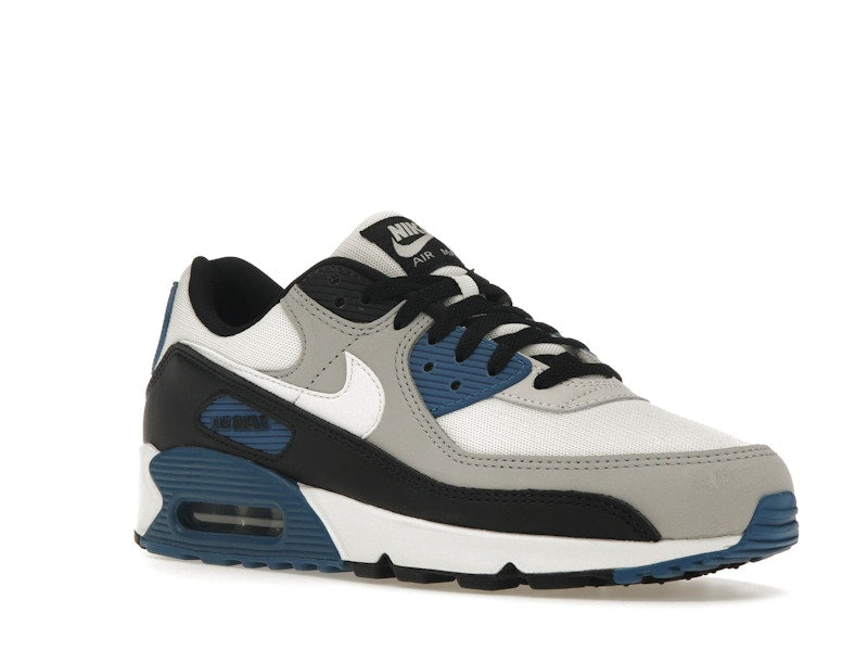 Nike Air Max 90 Black Industrial Blue - Light Smoke Grey/Black/Industrial Blue/Summit White - FB9658-002 - 05