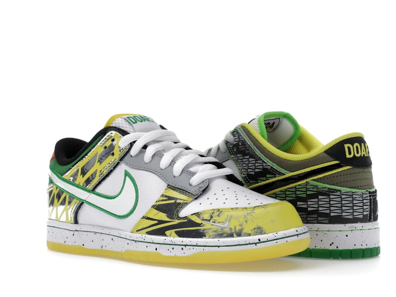 Nike Dunk Low What The Duck Away University Of Oregon Pe - White/Black/Metallic Silver/Apple Green - HV1454-100 - 05