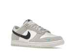 Nike Dunk Low White Grey Navy Aqua Mini Swoosh