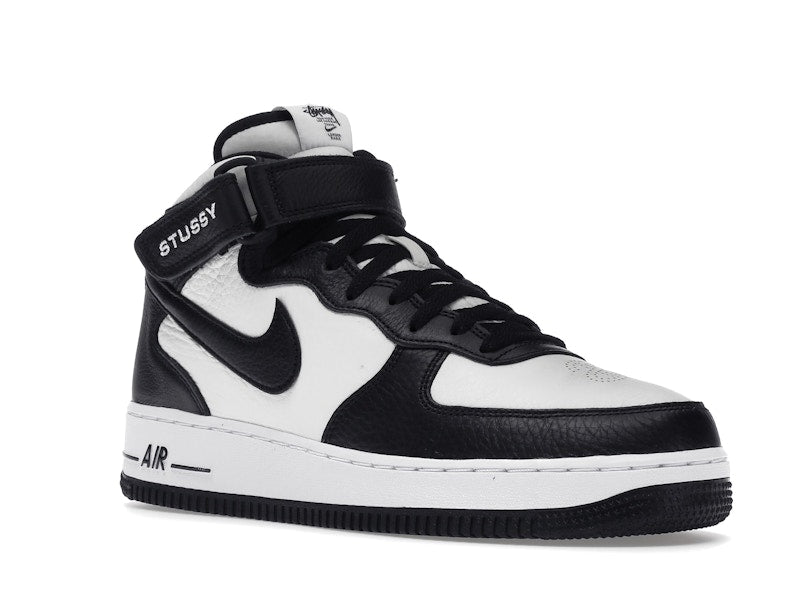 Nike Air Force 1 Mid Stussy Light Bone Black