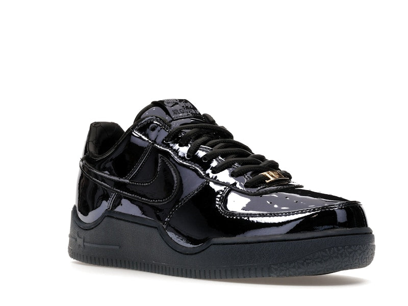 Nike Air Force 1 Low Lebron James Black Patent - Black/Black/Metallic Gold - IO6129-001 - 05