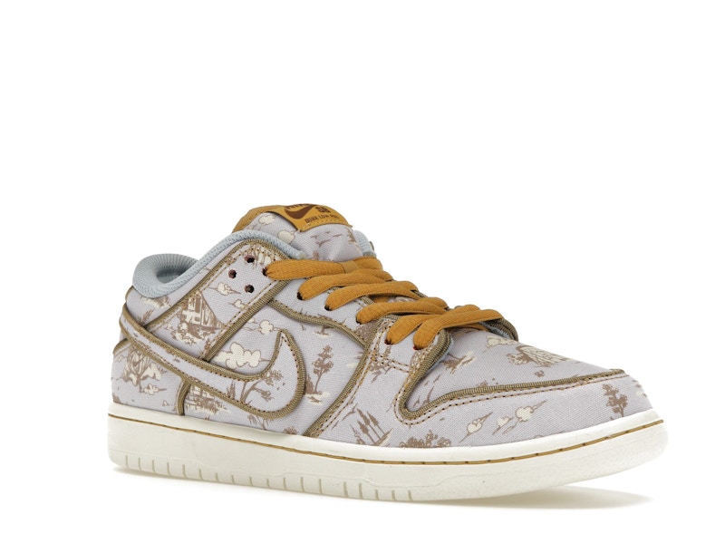 Nike SB Dunk Low Premium City of Style - Football Grey/Coconut Milk-Khaki-Flat Gold-Sail-Dragon Red - FN5880-001 - 05