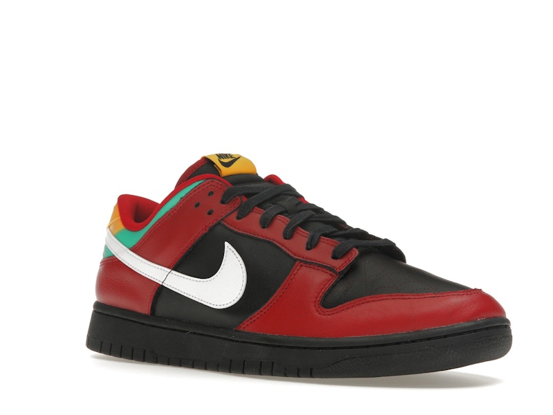 Nike Dunk Low Biker Tattoos - Black/White/Gym Red/University Gold/Atomic Teal - FZ3057-001 - 05