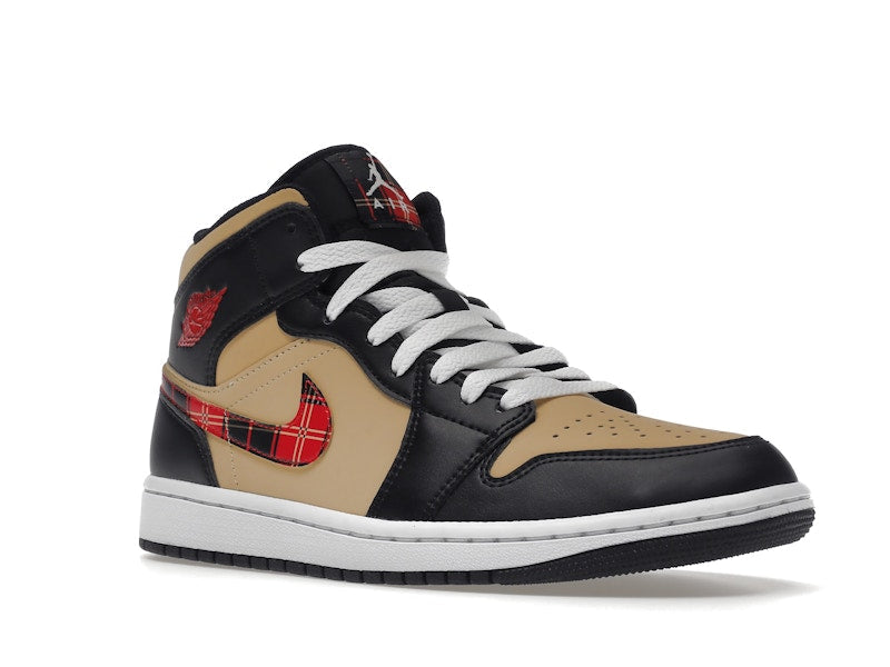 Air Jordan 1 Mid Nike Hoops - Black/Multi-Color-Sesame-Fire Red-White - CW5853-100 - 05