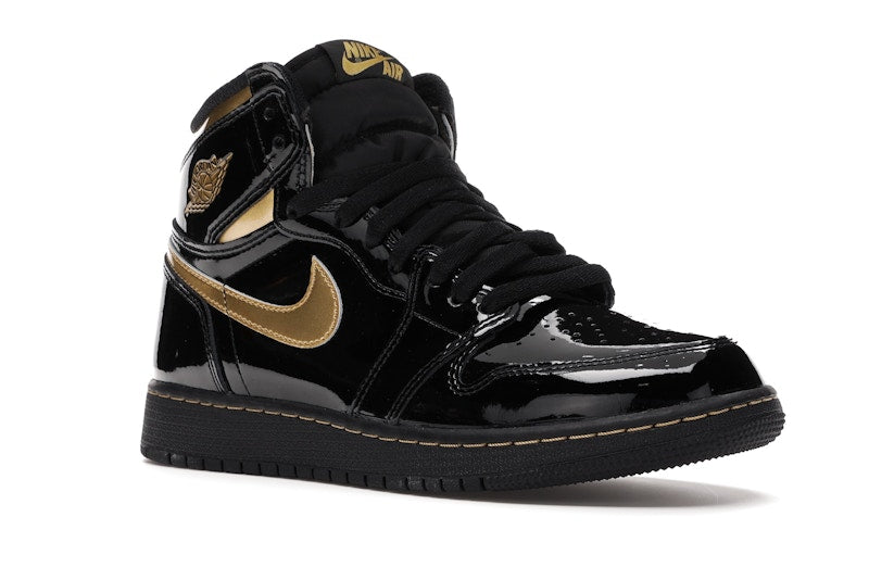 Air Jordan 1 Retro High Black Metallic Gold (2020) (GS)